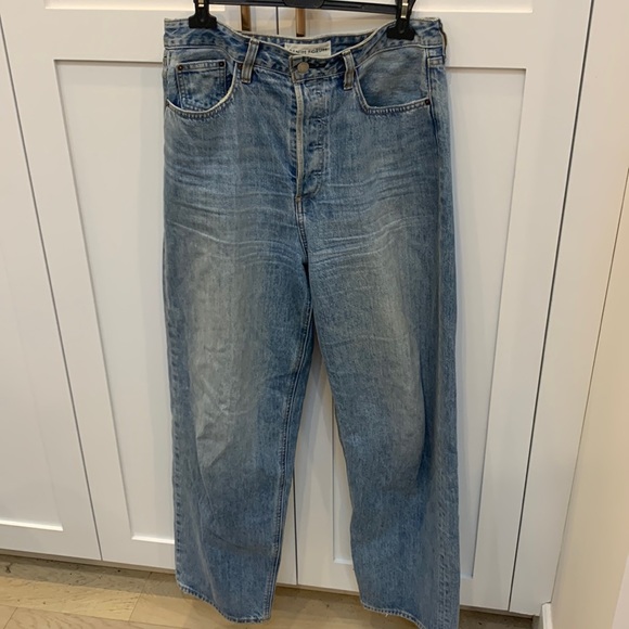 Denim forum wide leg high rise curve - Picture 1 of 2